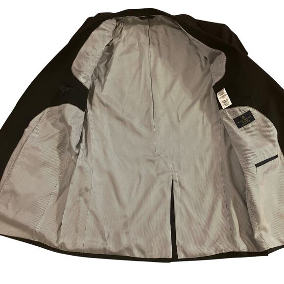 Brooks Brothers Explorer Blazer Jacket 44L Black Madison Fit Two Button Wool - Picture 7 of 13